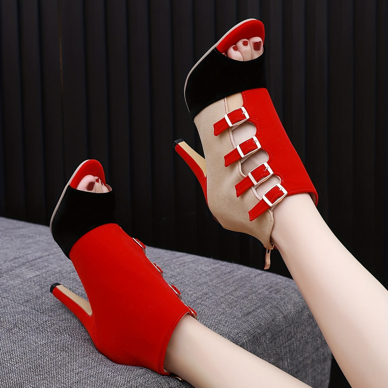 Buckle Straps High Heels