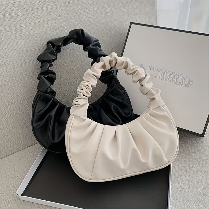 Cloud Ruched Hobo Bag