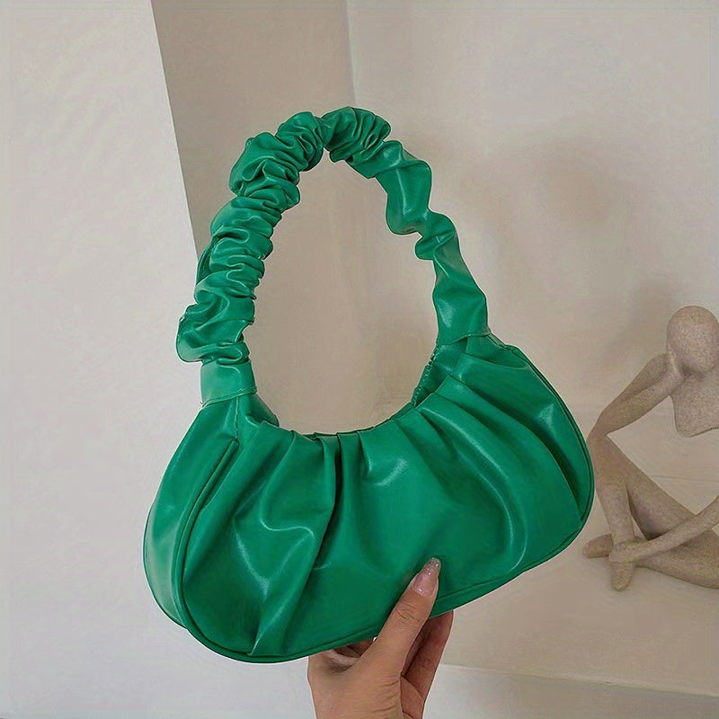 Cloud Ruched Hobo Bag