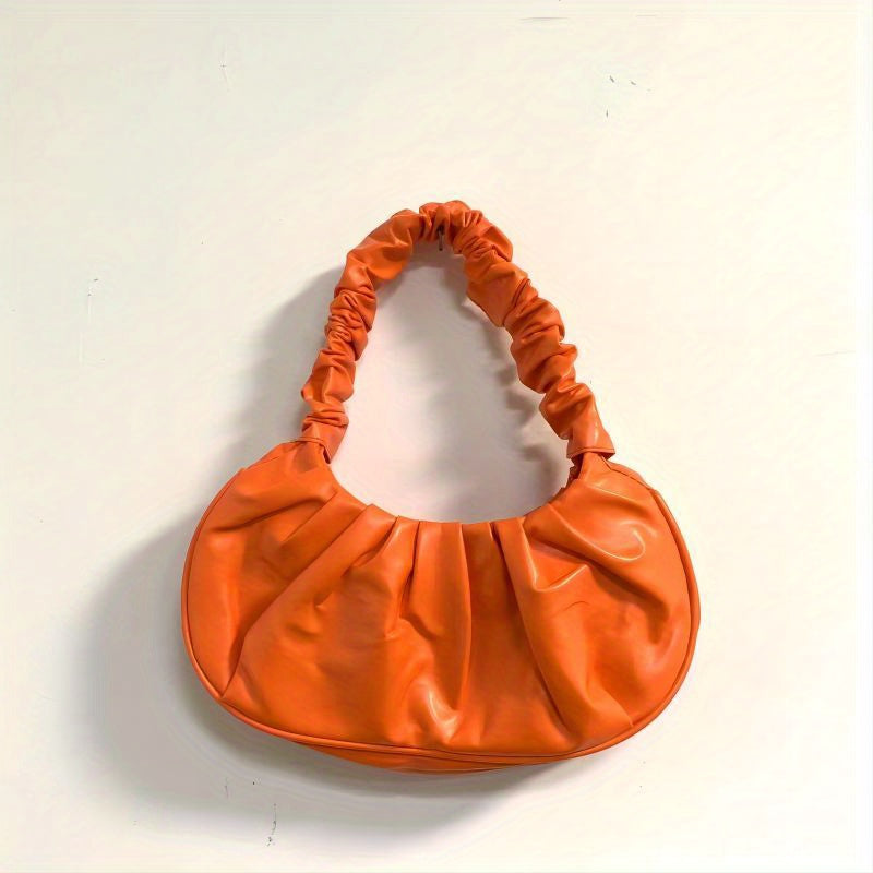 Cloud Ruched Hobo Bag