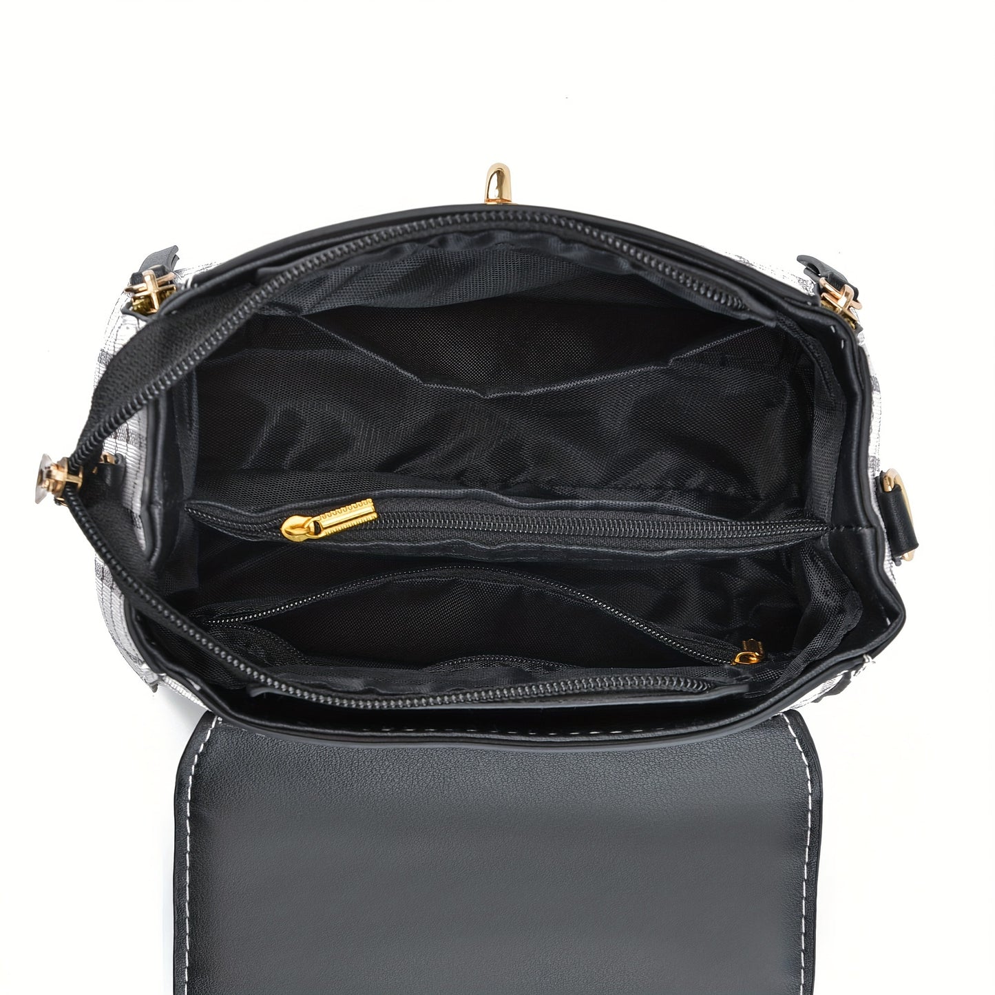 Plaid Pattern Satchel Handbag