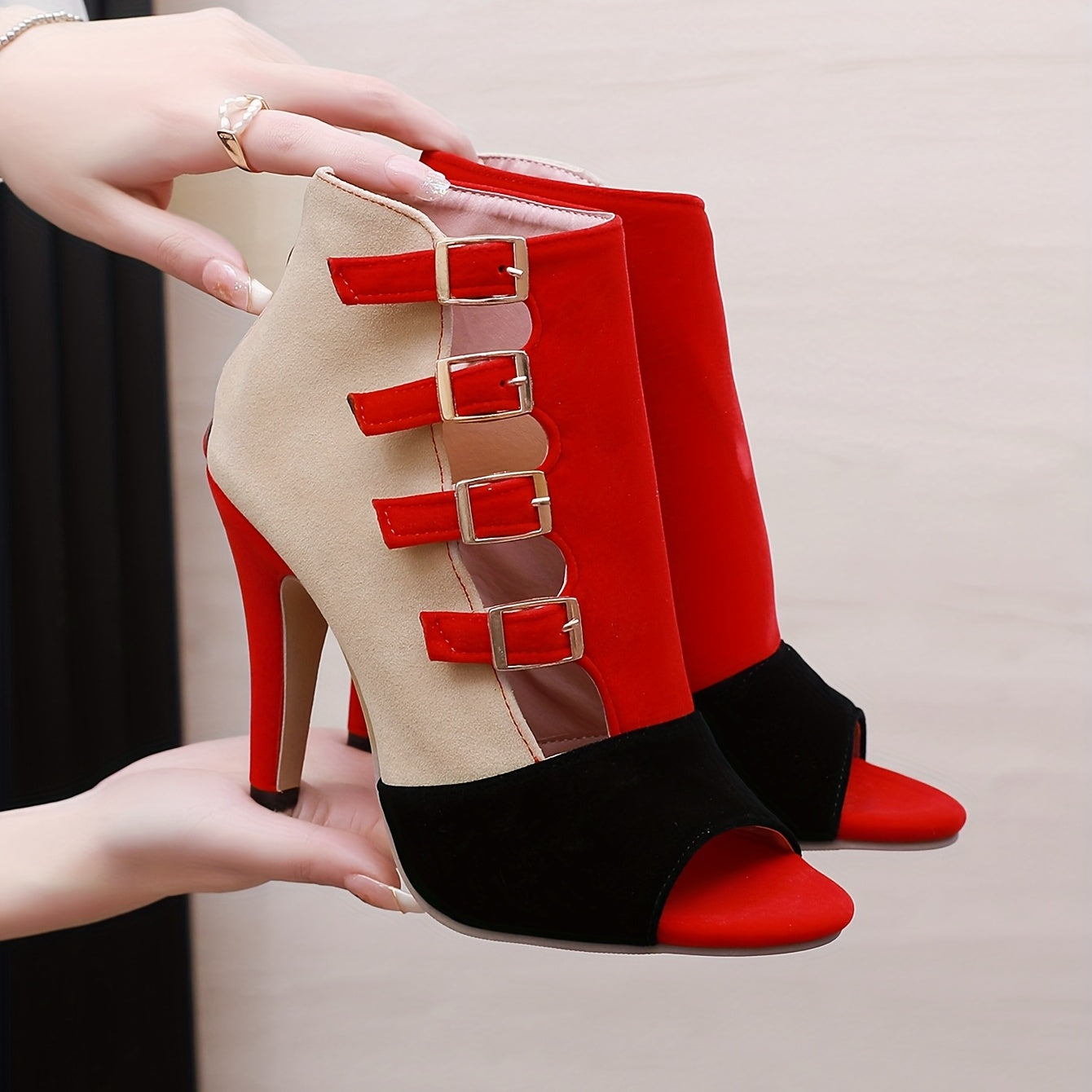 Buckle Straps High Heels