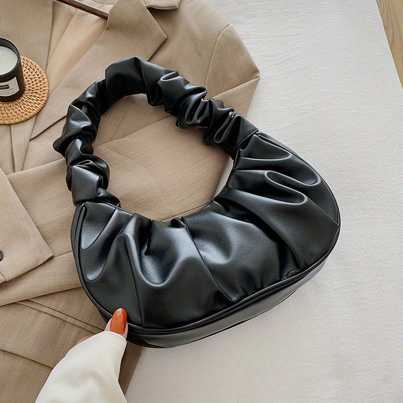 Cloud Ruched Hobo Bag