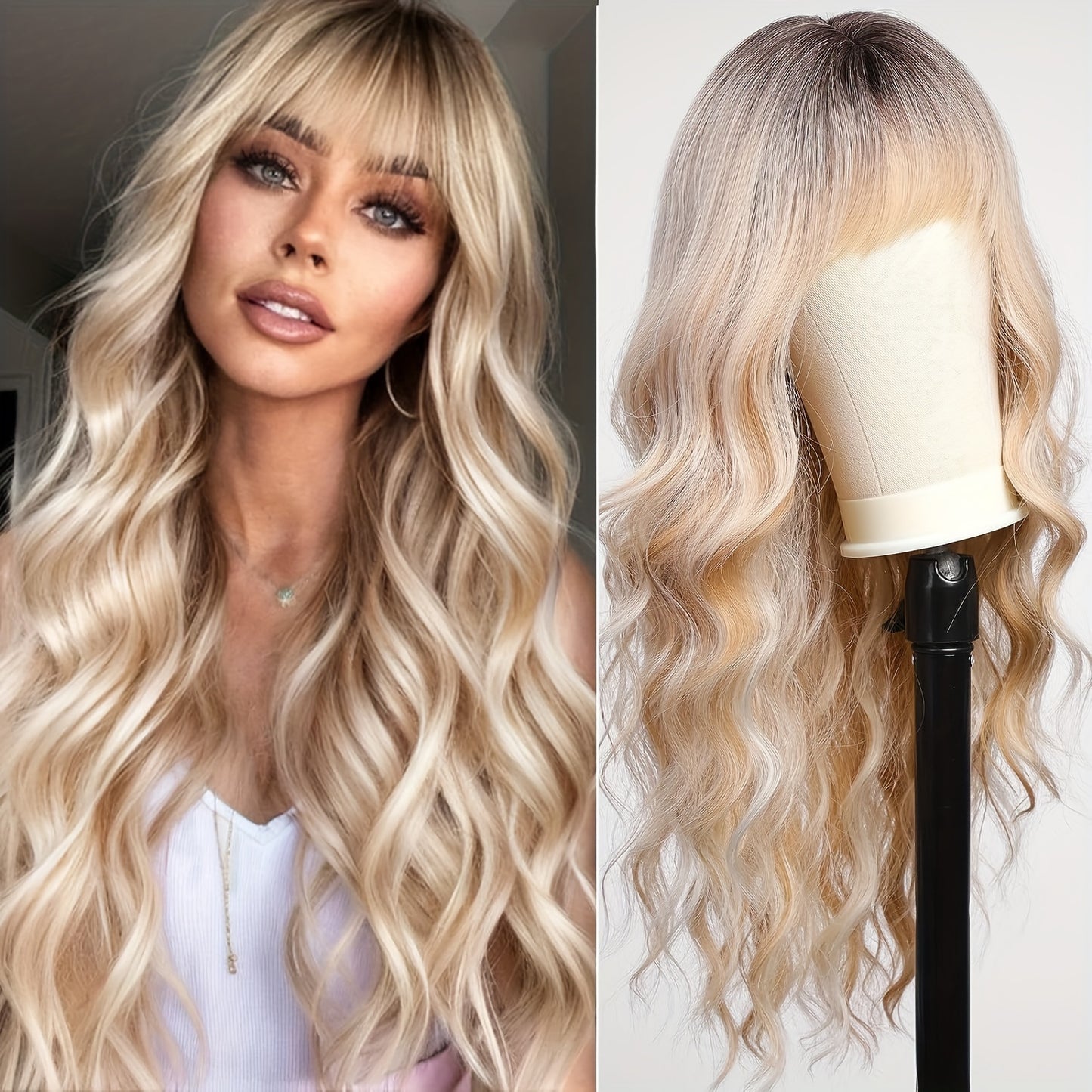Curly Wavy Wig (Synthetic)