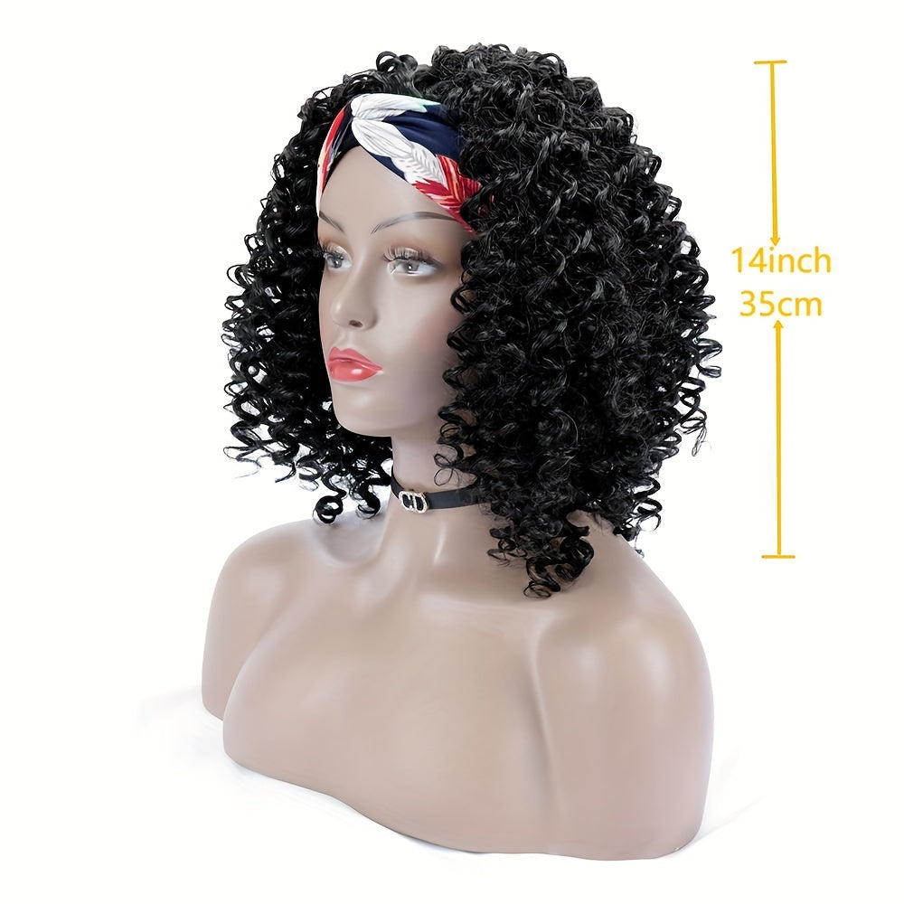 Headband Wigs 14 Inch Kinky Curly (Syntheic)