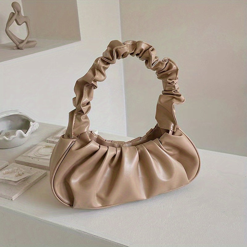 Cloud Ruched Hobo Bag