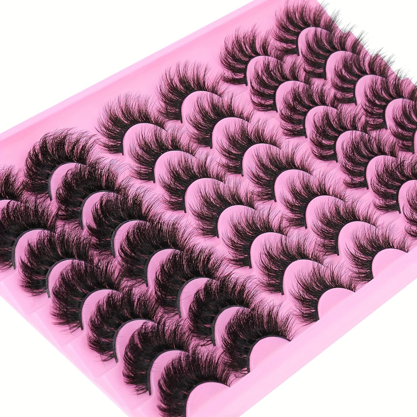 Natural Faux Mink False Eyelashes (21 Pairs)