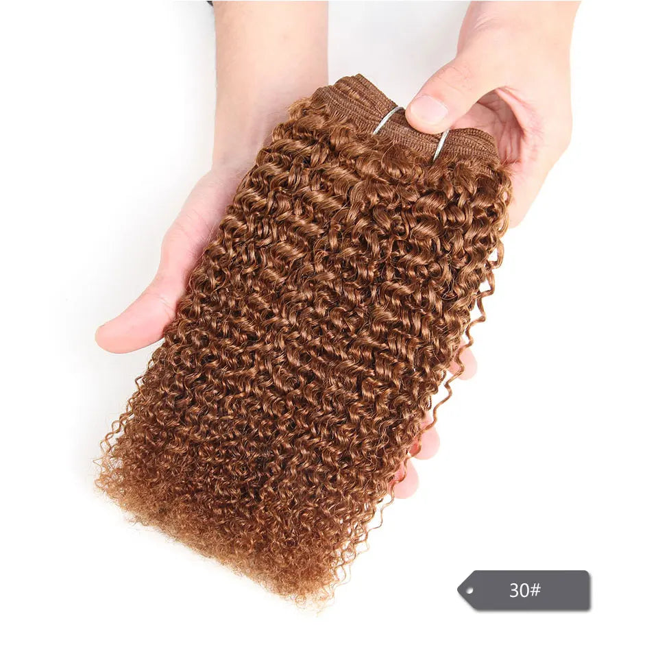 Afro Kinky Peruvian Human Hair Weave Bundles