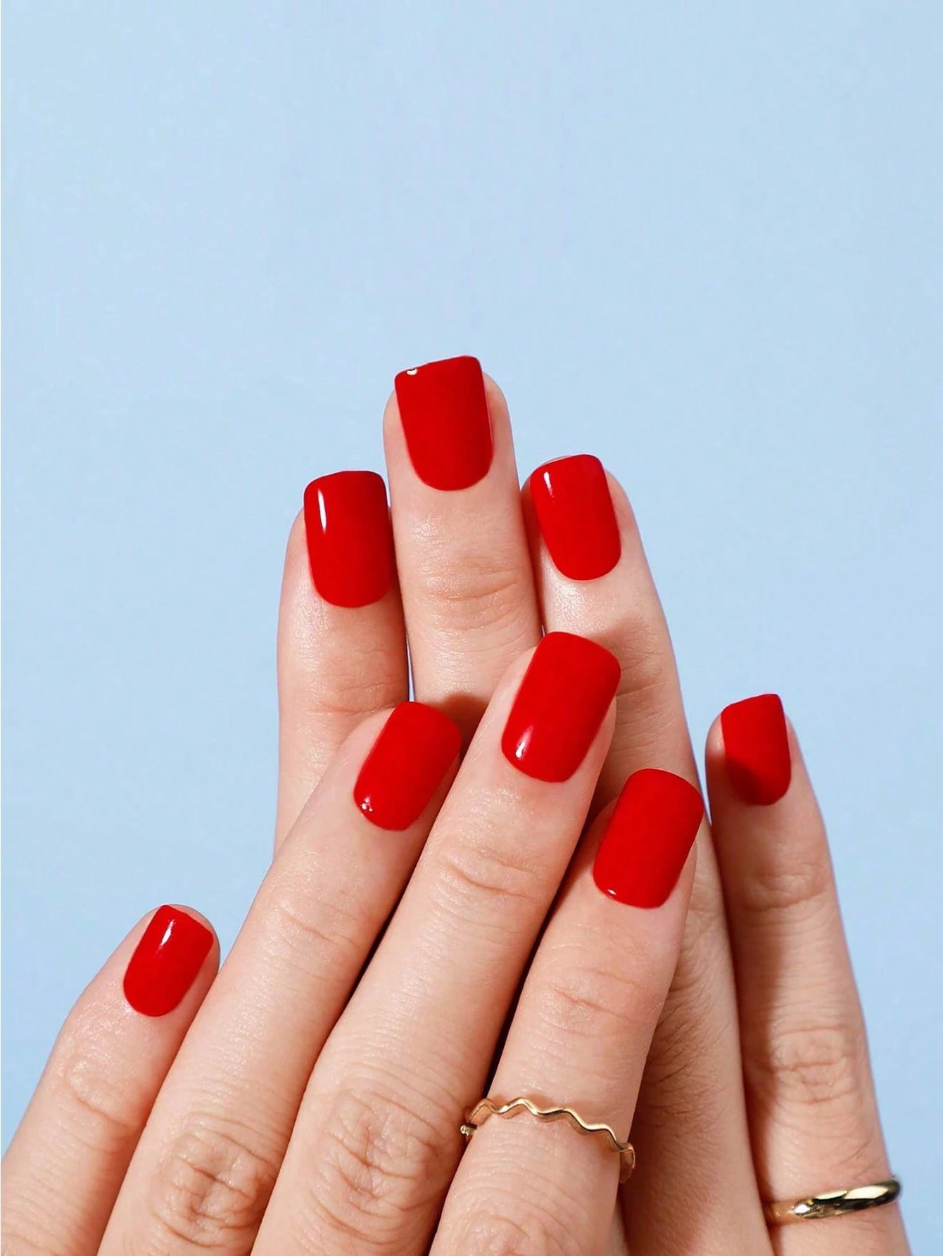 ARTAUG ress On Nails Short Almond Red Wine (24 pcs)