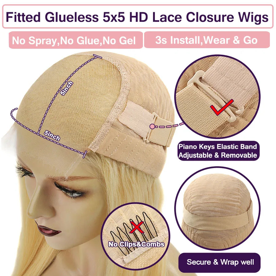 Wow-Angela Glue less Wigs