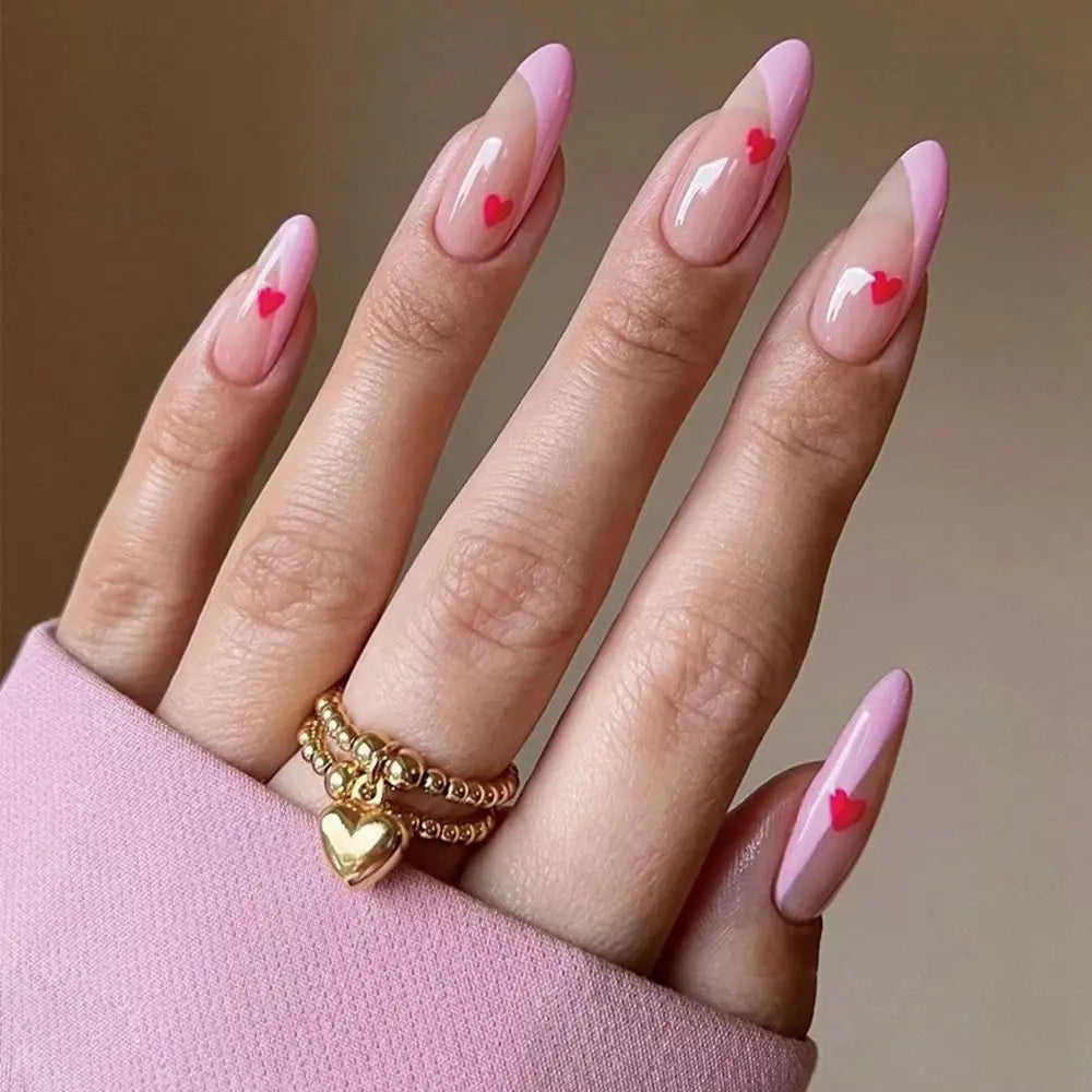 Almond False Nails Press On (24 pcs)