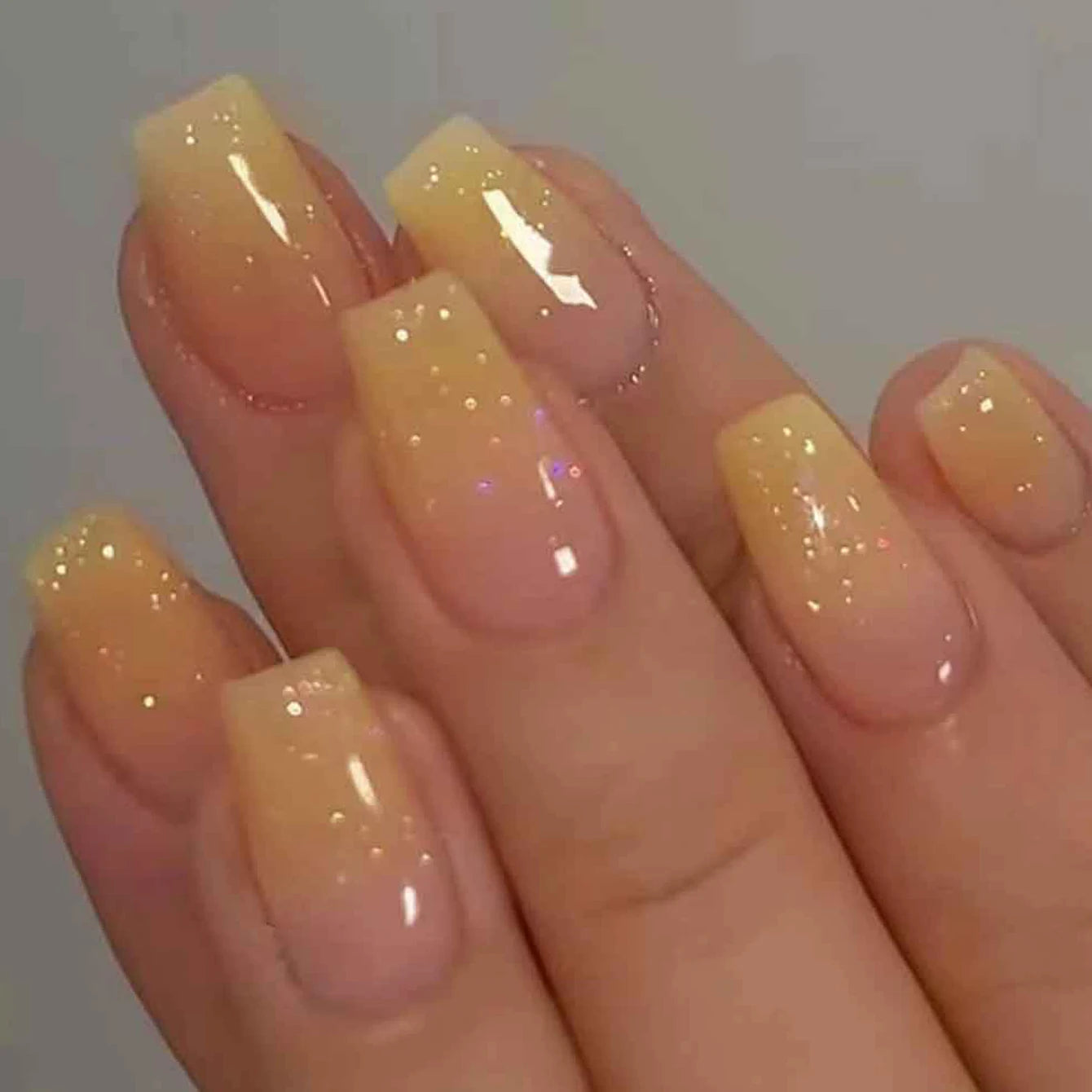 Long Coffin Pink Press On Nails (24PCS )