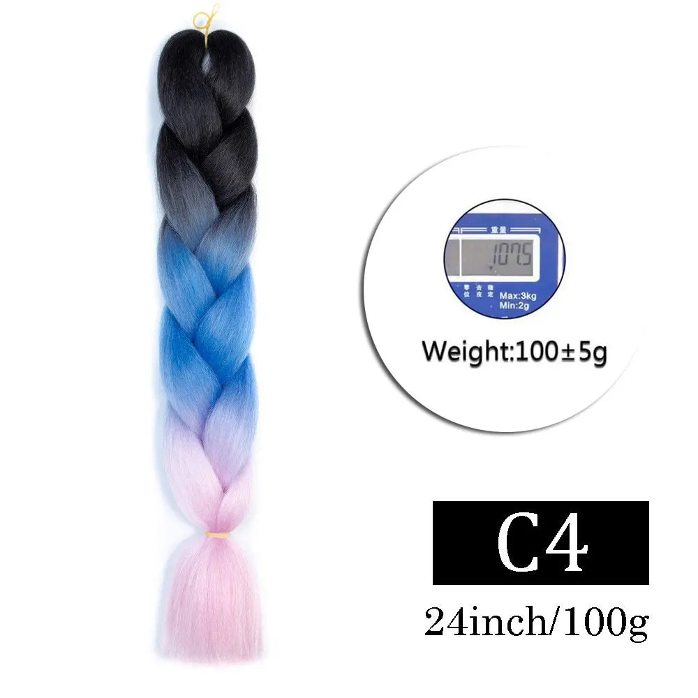 Multi-color Braiding Hair Synthetic
