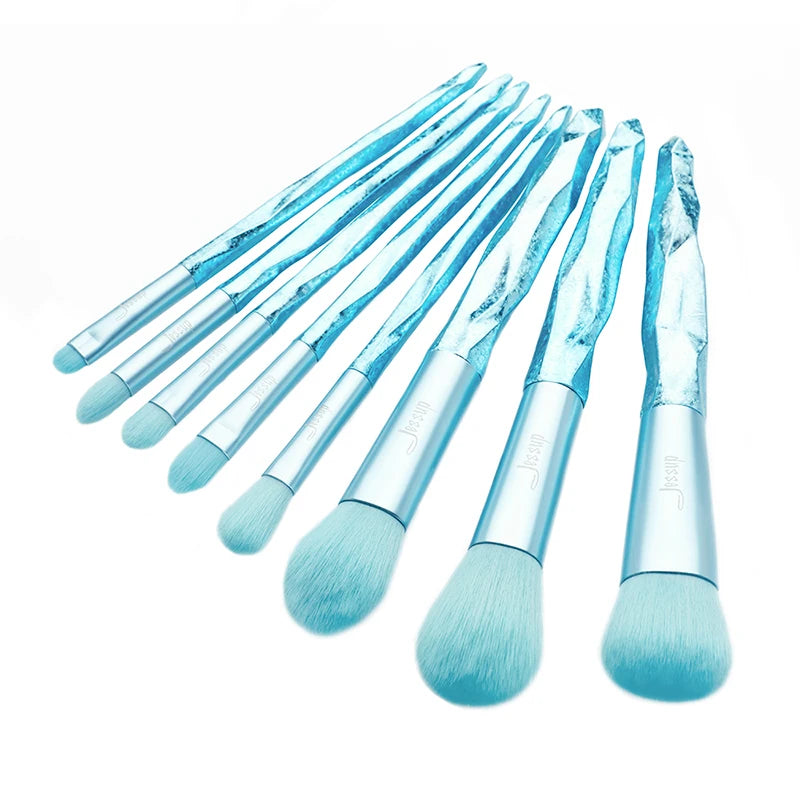 Glacier Blue Make up brushes (8pcs)