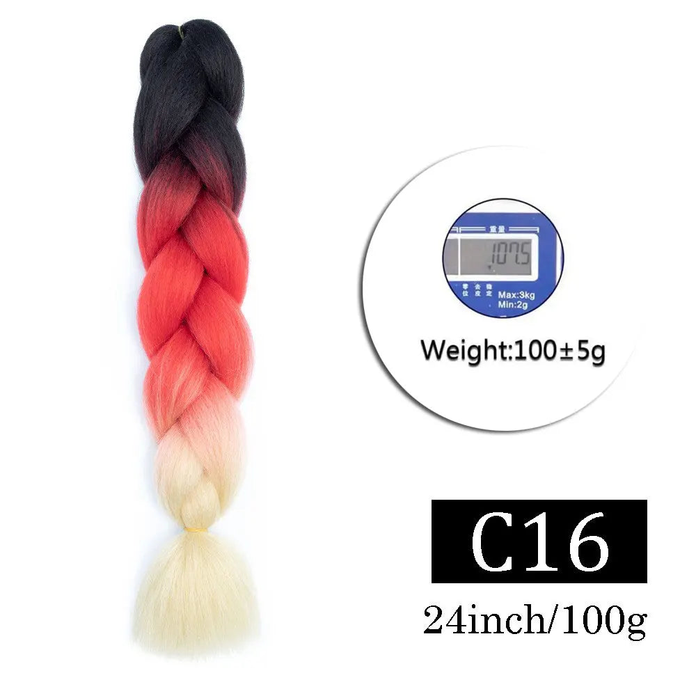Multi-color Braiding Hair Synthetic