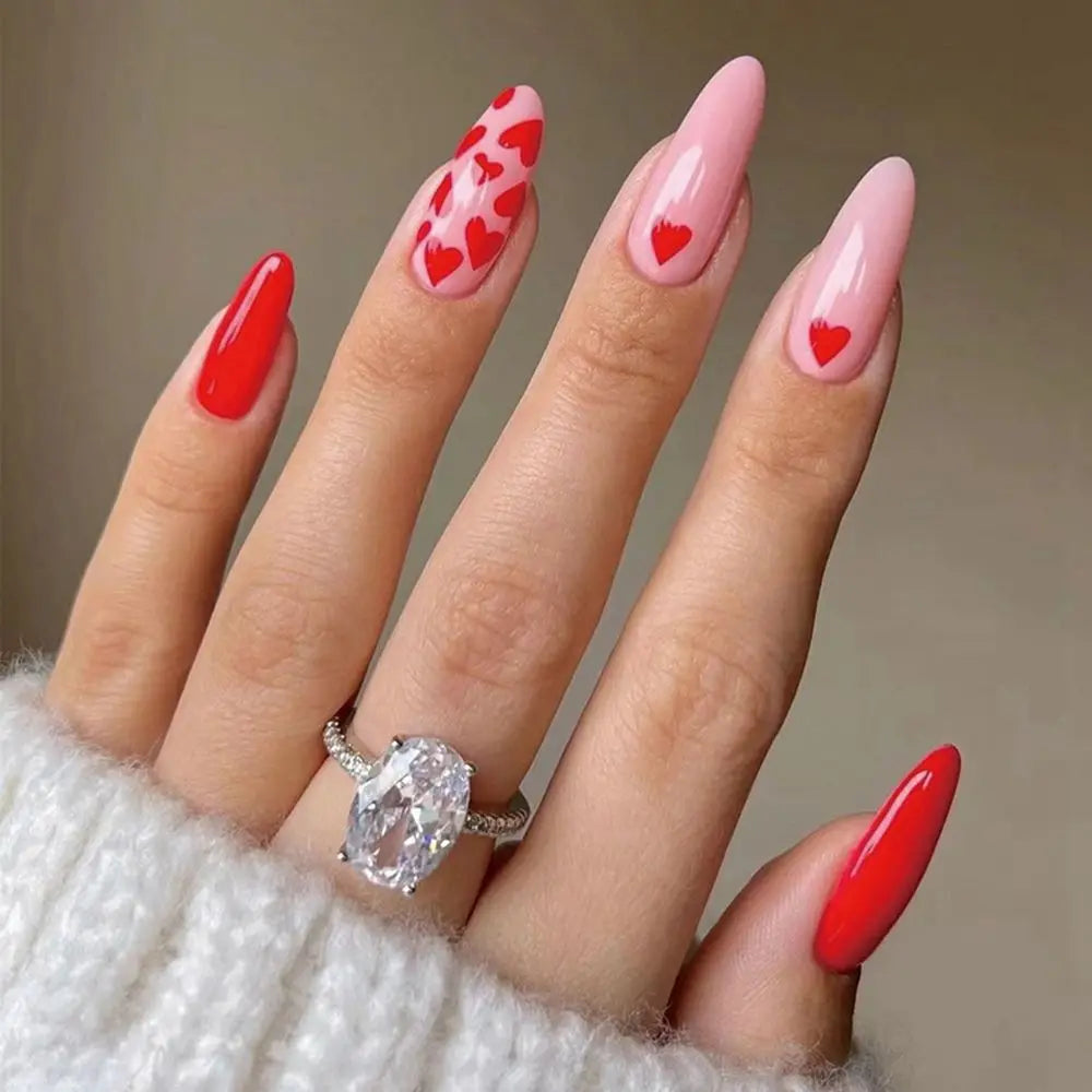 Almond False Nails Press On (24 pcs)