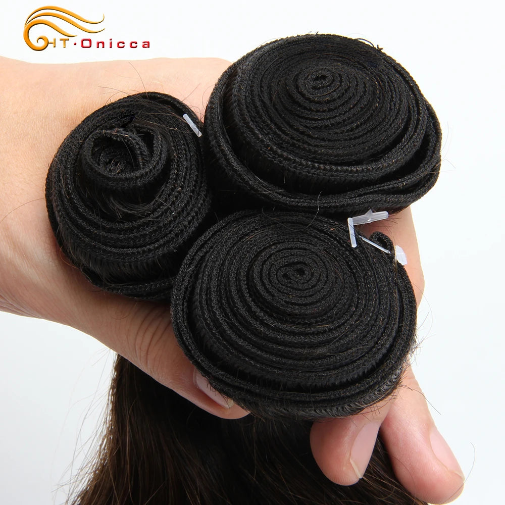 Body Wave Bundles With Closure 100% Human Hair
