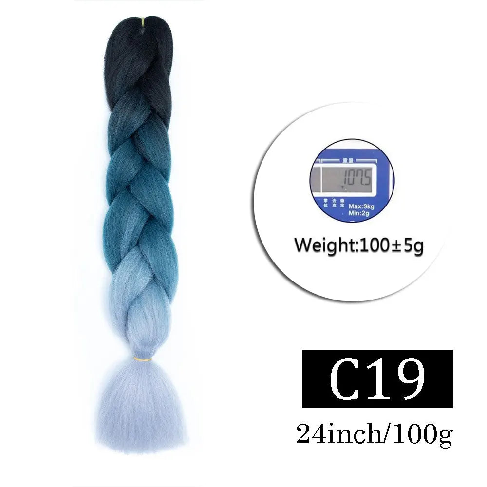 Multi-color Braiding Hair Synthetic