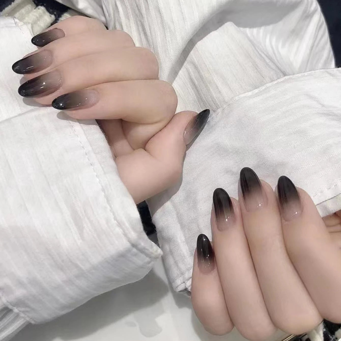Long Coffin Pink Press On Nails (24PCS )