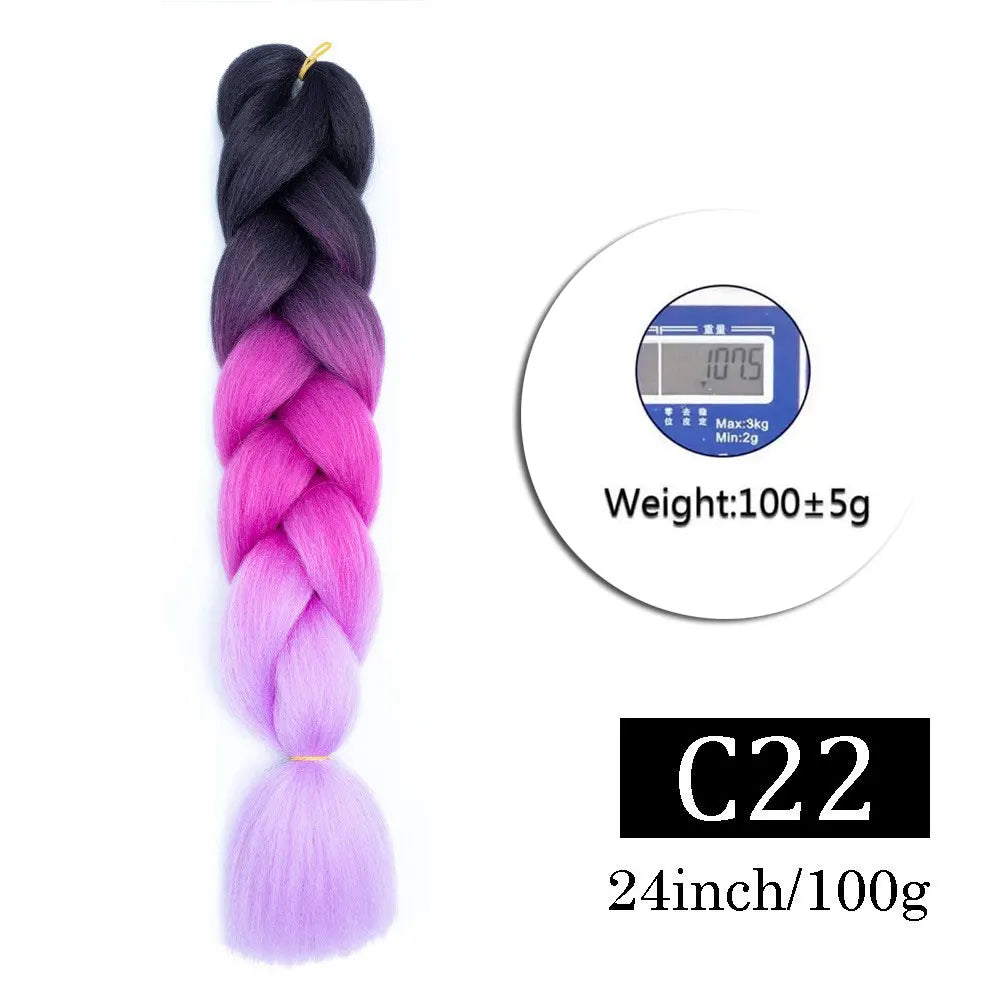 Multi-color Braiding Hair Synthetic