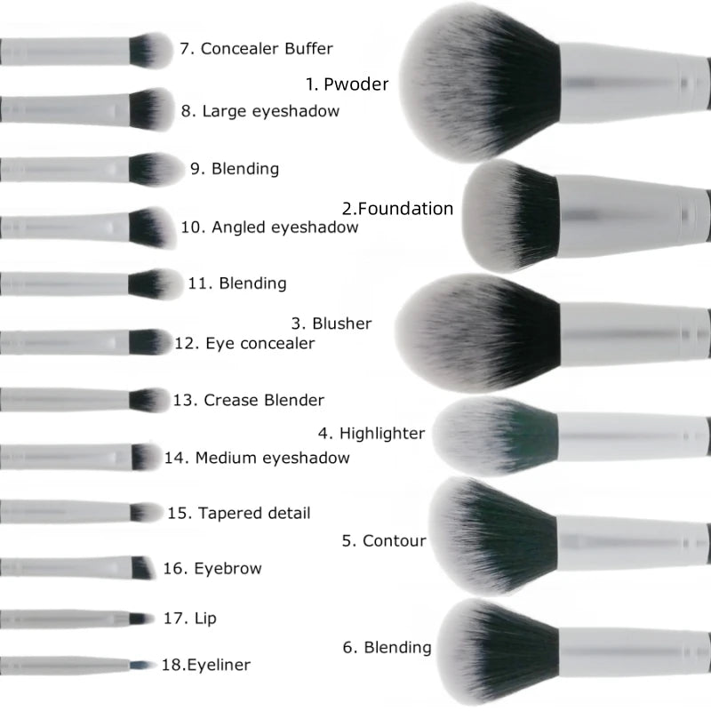 Sylyne Makeup Brush Set (18 Pcs)