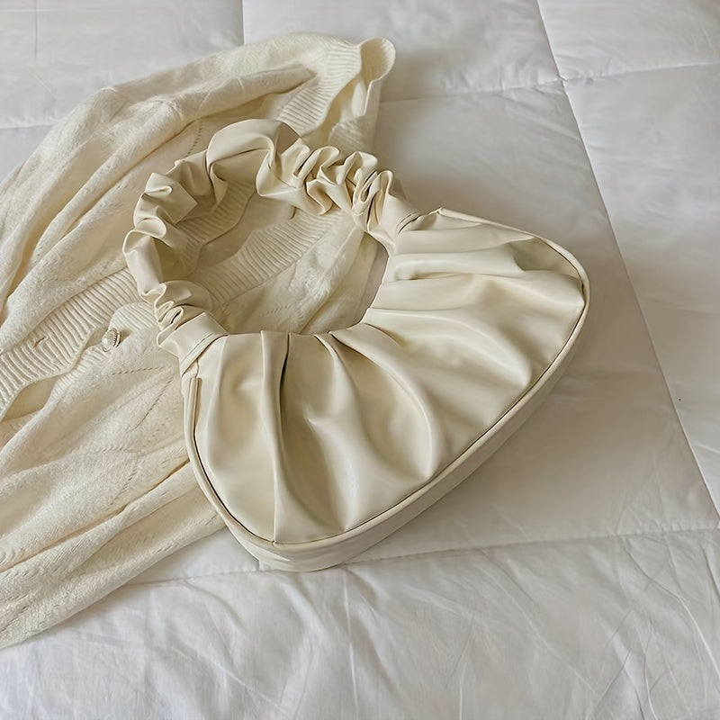 Cloud Ruched Hobo Bag