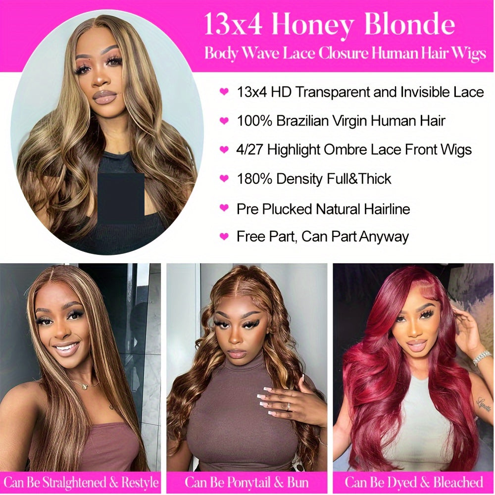 180% Density Body Wave Glueless Human Hair Wigs For Women