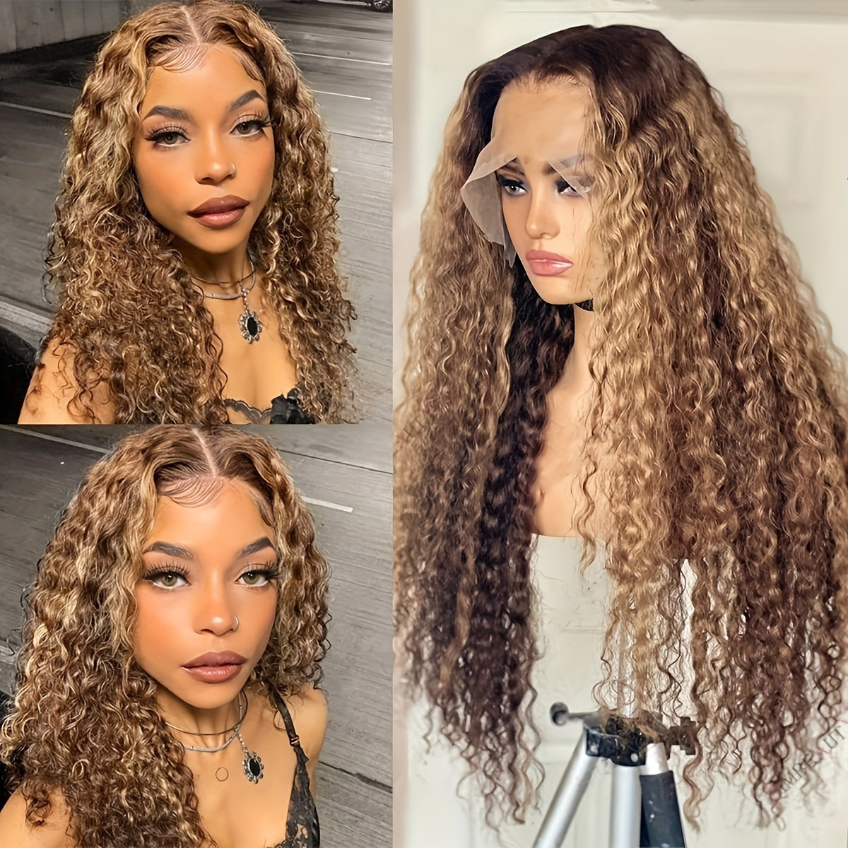 Ombre 13x4 Lace Front Human Hair Wig (Pre Plucked)