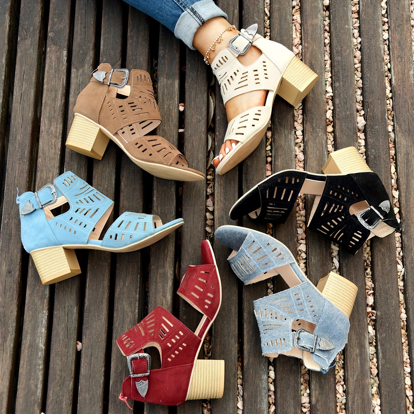 Women's Hollow High Heels