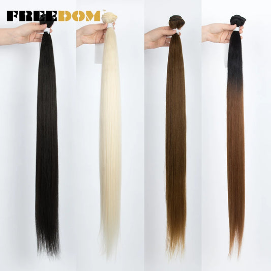 Freedom Synthetic Hair Weave 36 inch (Yaki Straight)