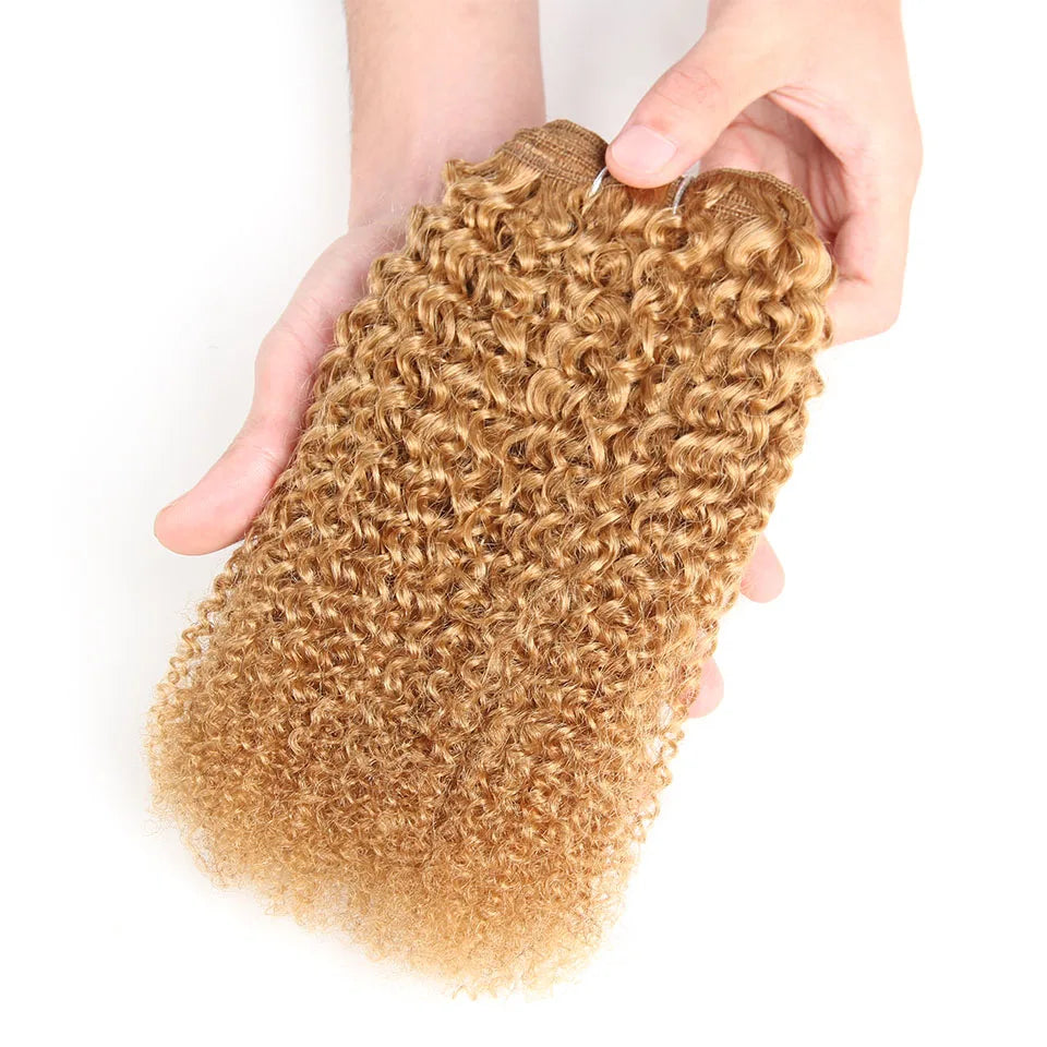 Afro Kinky Peruvian Human Hair Weave Bundles