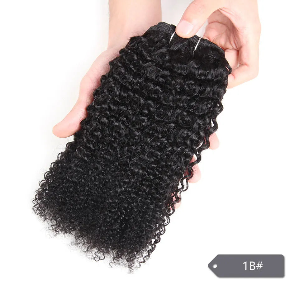 Afro Kinky Peruvian Human Hair Weave Bundles