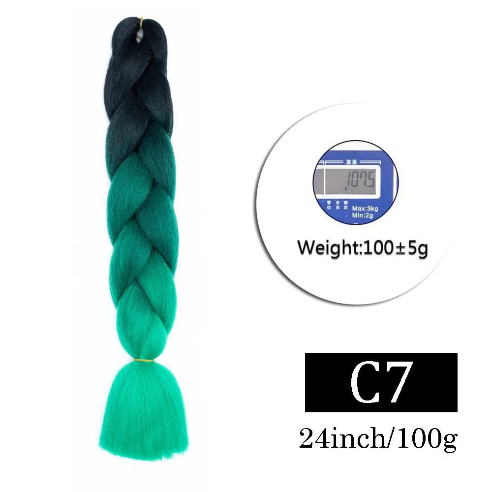 Multi-color Braiding Hair Synthetic