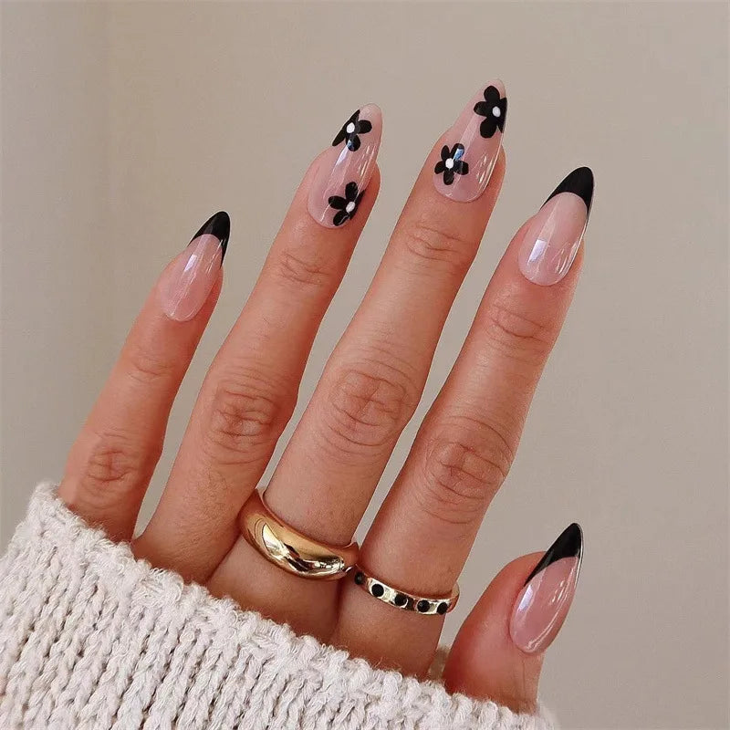 Almond False Nails Press On (24 pcs)