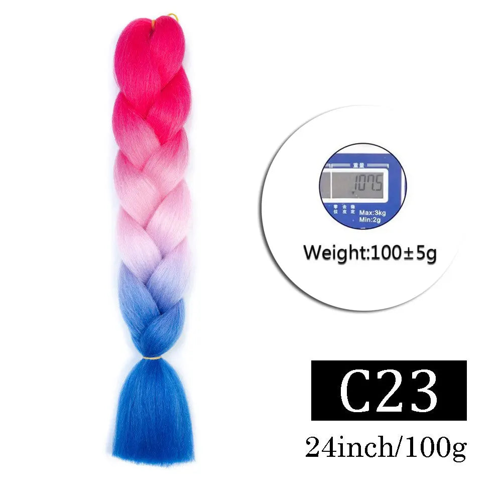 Multi-color Braiding Hair Synthetic