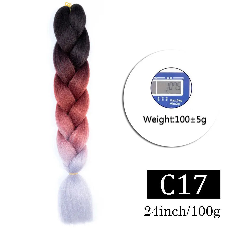 Multi-color Braiding Hair Synthetic