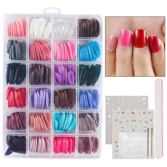 Fake Nail Kits Short Press (524 PCS)