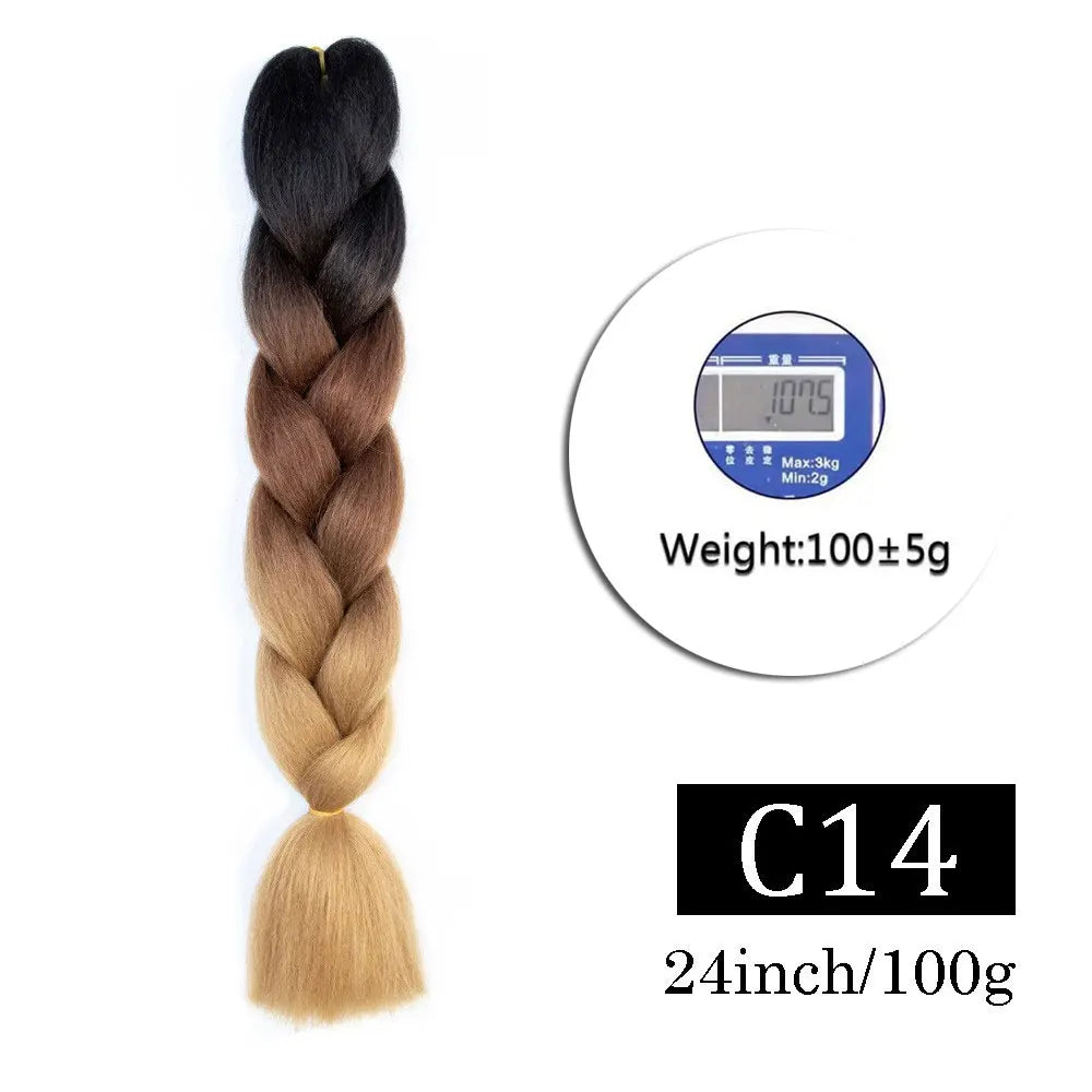 Multi-color Braiding Hair Synthetic
