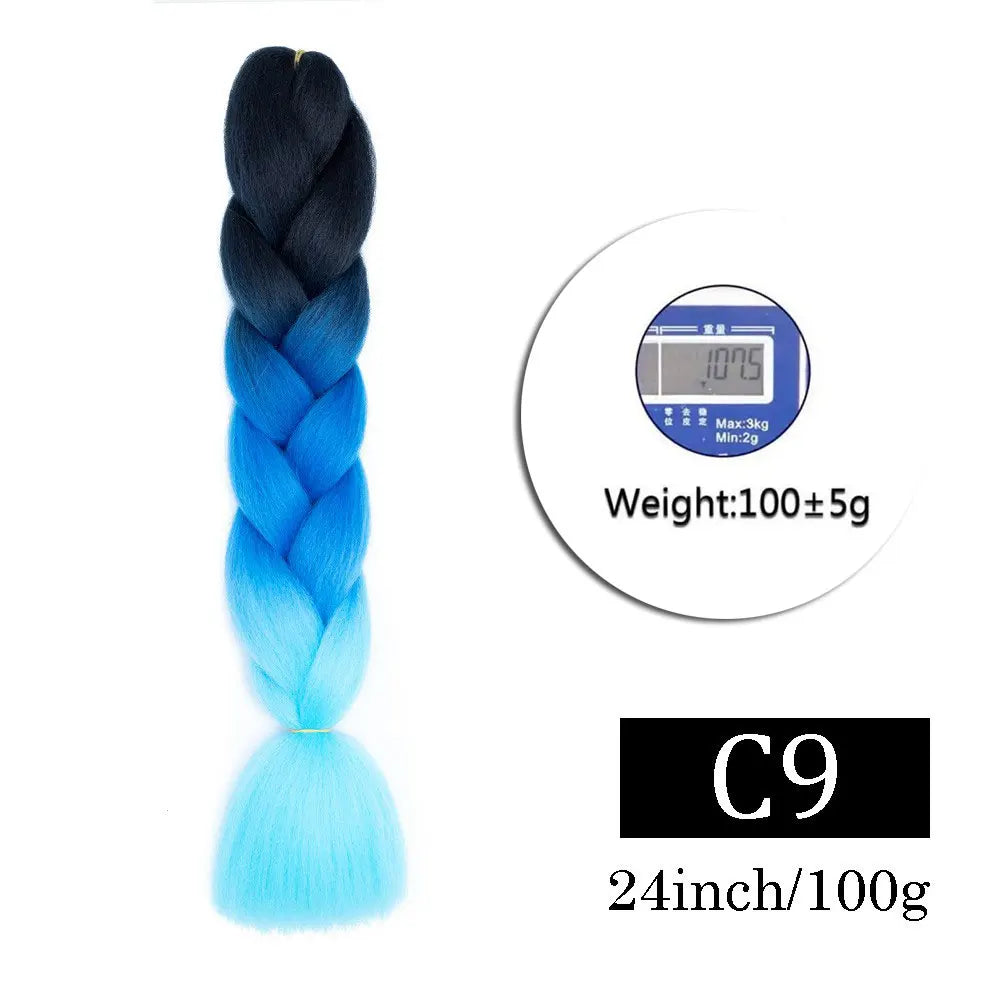 Multi-color Braiding Hair Synthetic