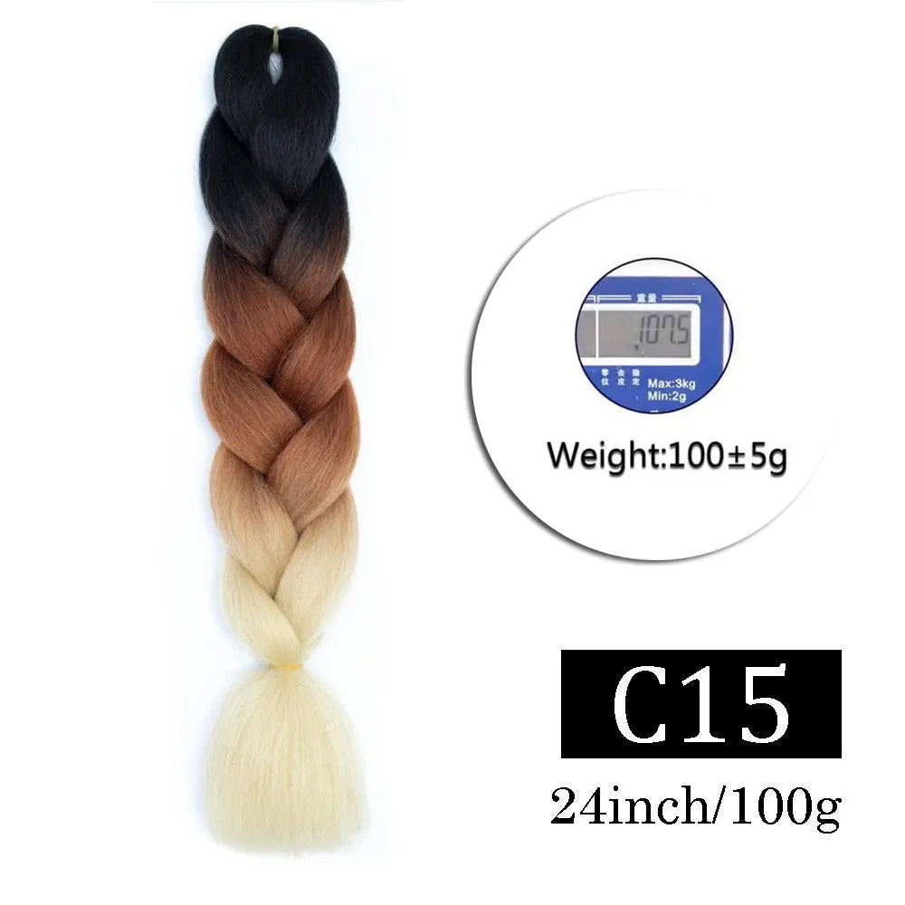 Multi-color Braiding Hair Synthetic