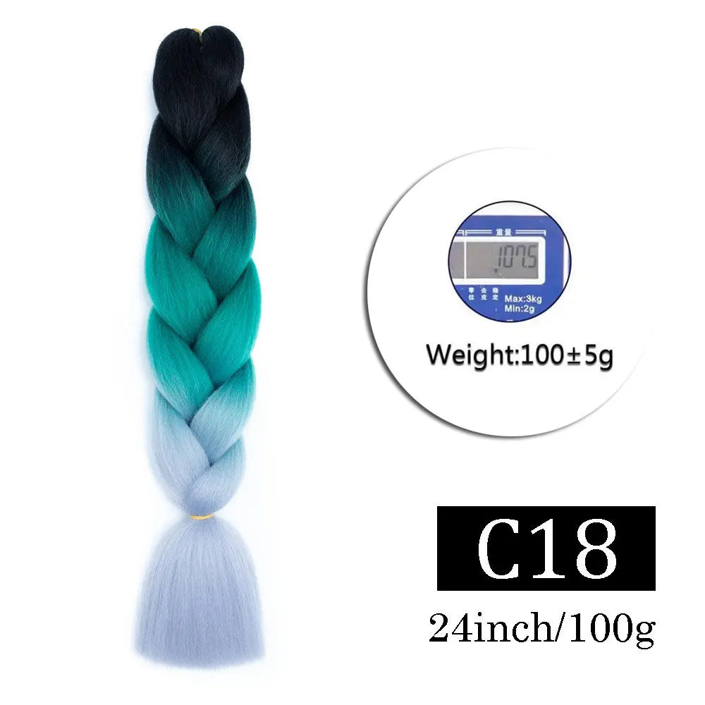 Multi-color Braiding Hair Synthetic