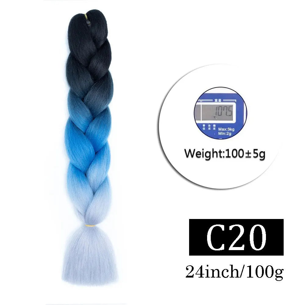 Multi-color Braiding Hair Synthetic