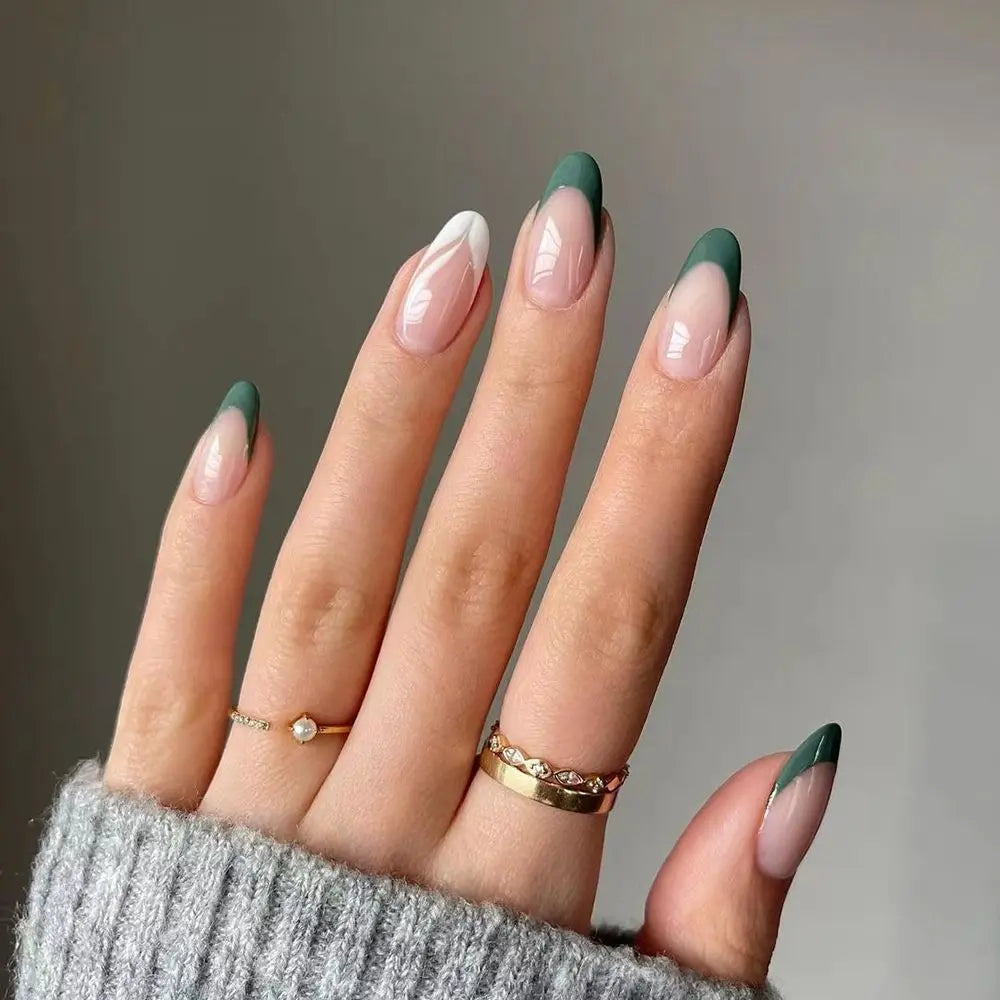 Almond False Nails Press On (24 pcs)