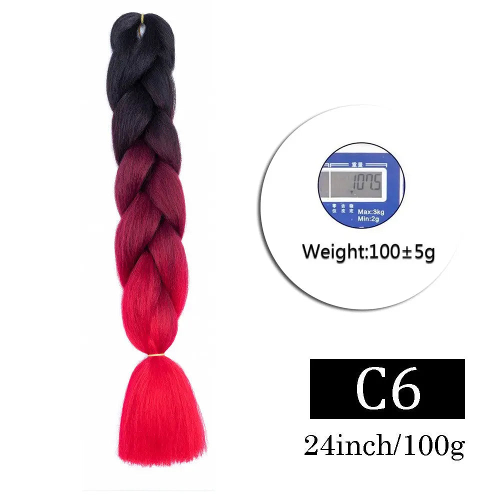 Multi-color Braiding Hair Synthetic