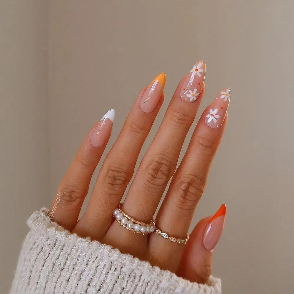 Almond False Nails Press On (24 pcs)