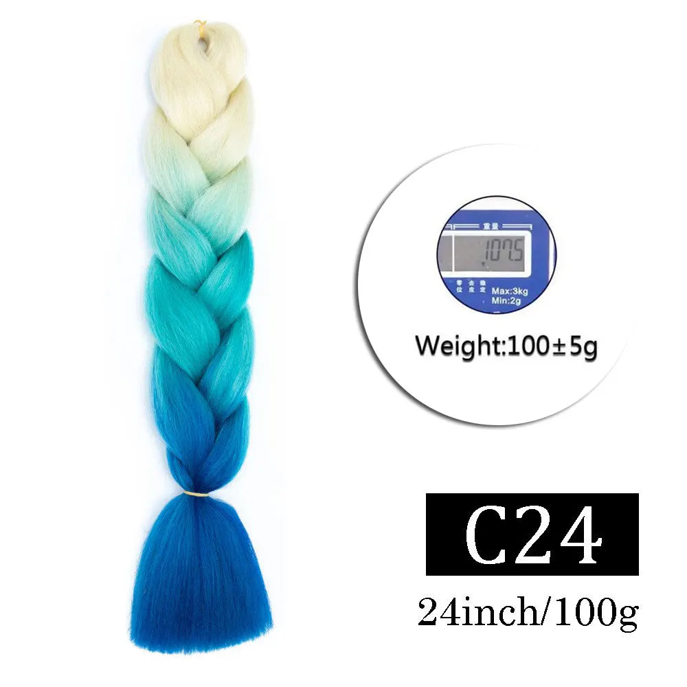 Multi-color Braiding Hair Synthetic