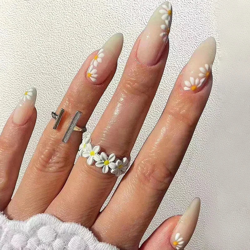 Almond False Nails Press On (24 pcs)