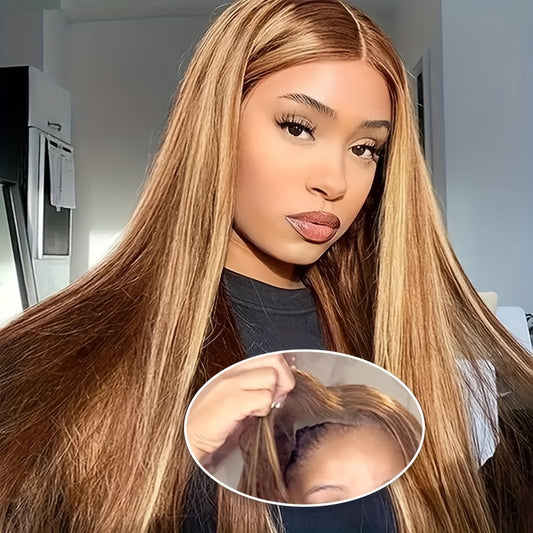 Glue-less Wigs Human Hair Pre Cut Lace