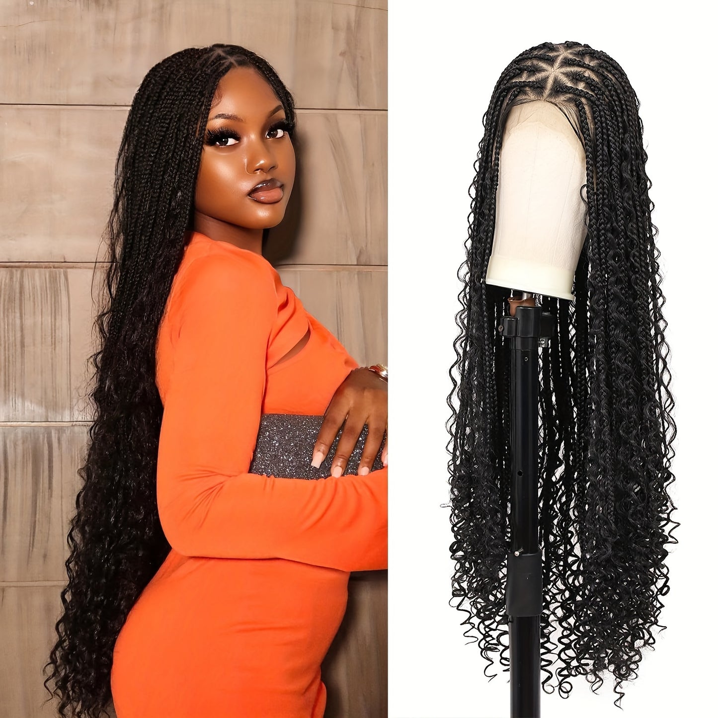 36 Bohemian Chic Box Braids Wig