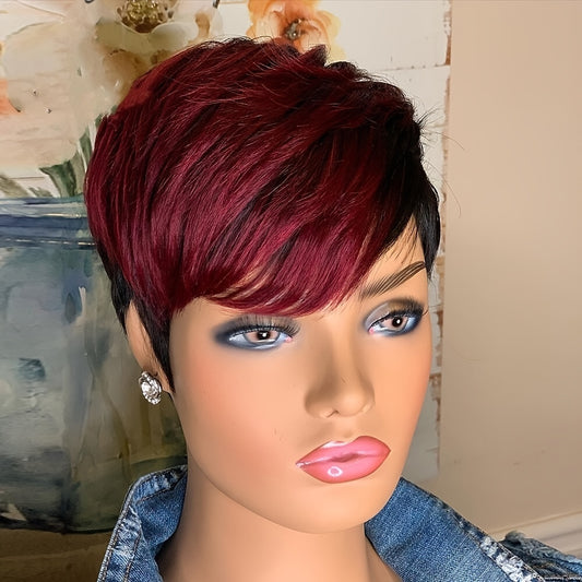 Pixie Cut Wig (Synthetic) 6- inch 150% Density
